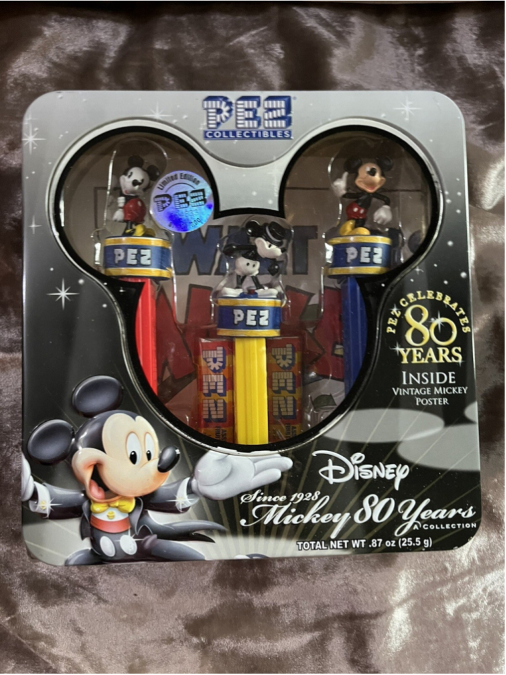 Disney Mickey Mouse 80 Years PEZ Collection Limited Edition (New Sealed)